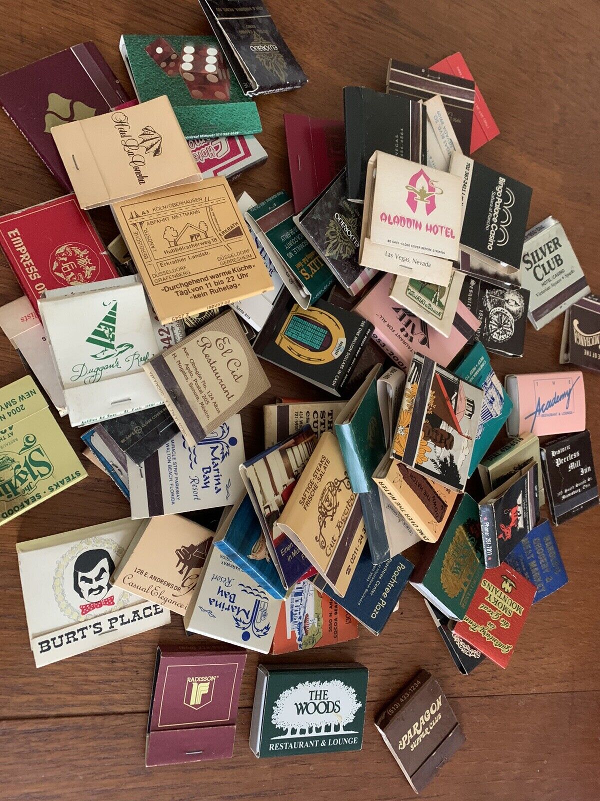 Vintage Matchbooks - some new, some used - approx 60 unique ones