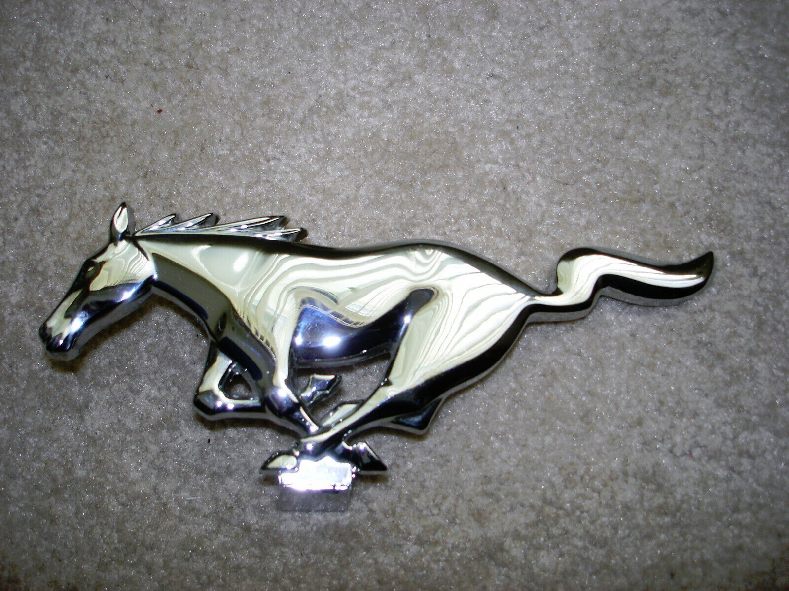OEM / NOS 1964 1965 Ford Mustang Front Grill Horse Chrome Emblem  #C4ZB 8A224- A