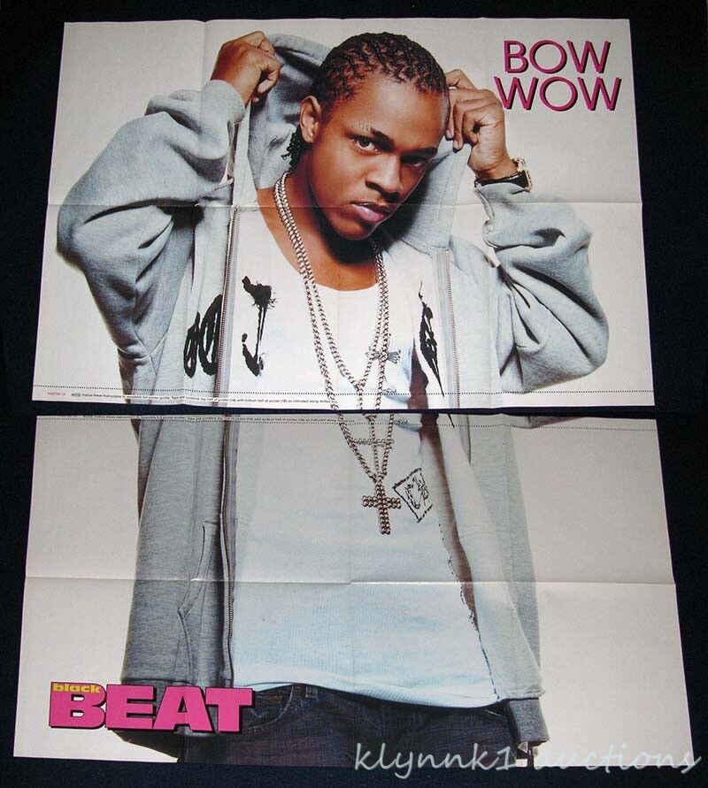 Bow Wow double 8 page foldout Poster Centerfold 258A Brooke Valentine on back