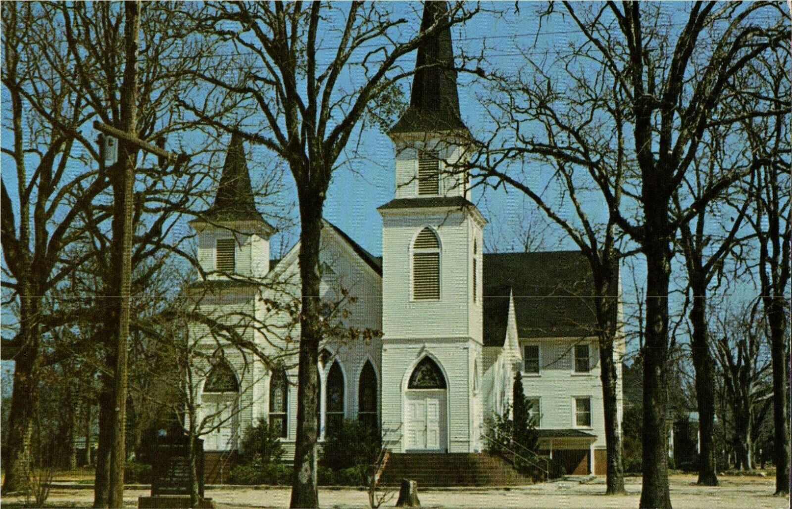 Postcard Chrome Presidents Church Plains First Baptist Ga PC855
