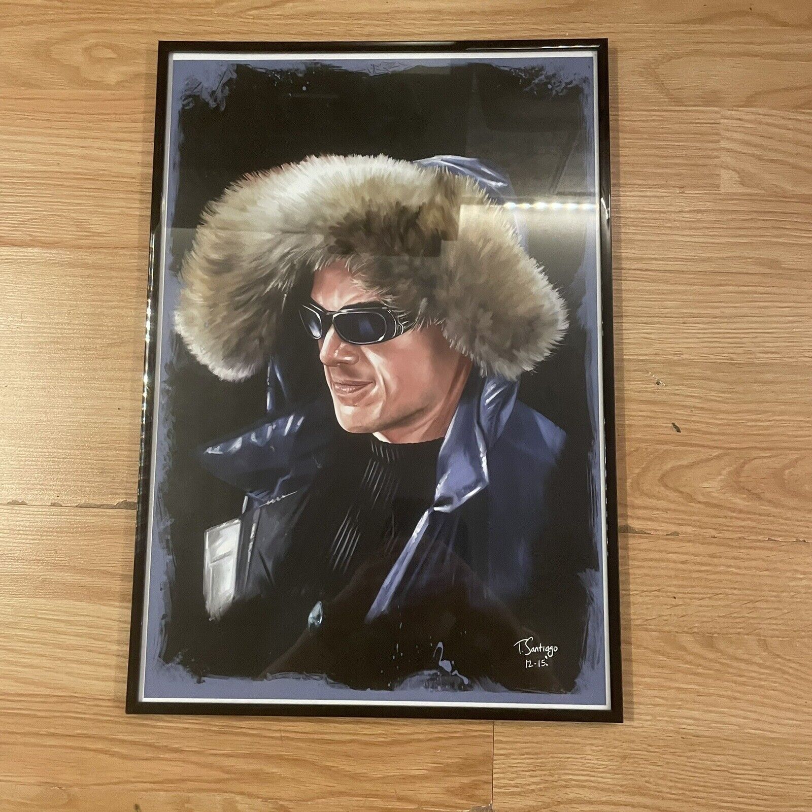 The Flash Captain Cold Art Poster With Frame T. Santiago Wentworth Miller