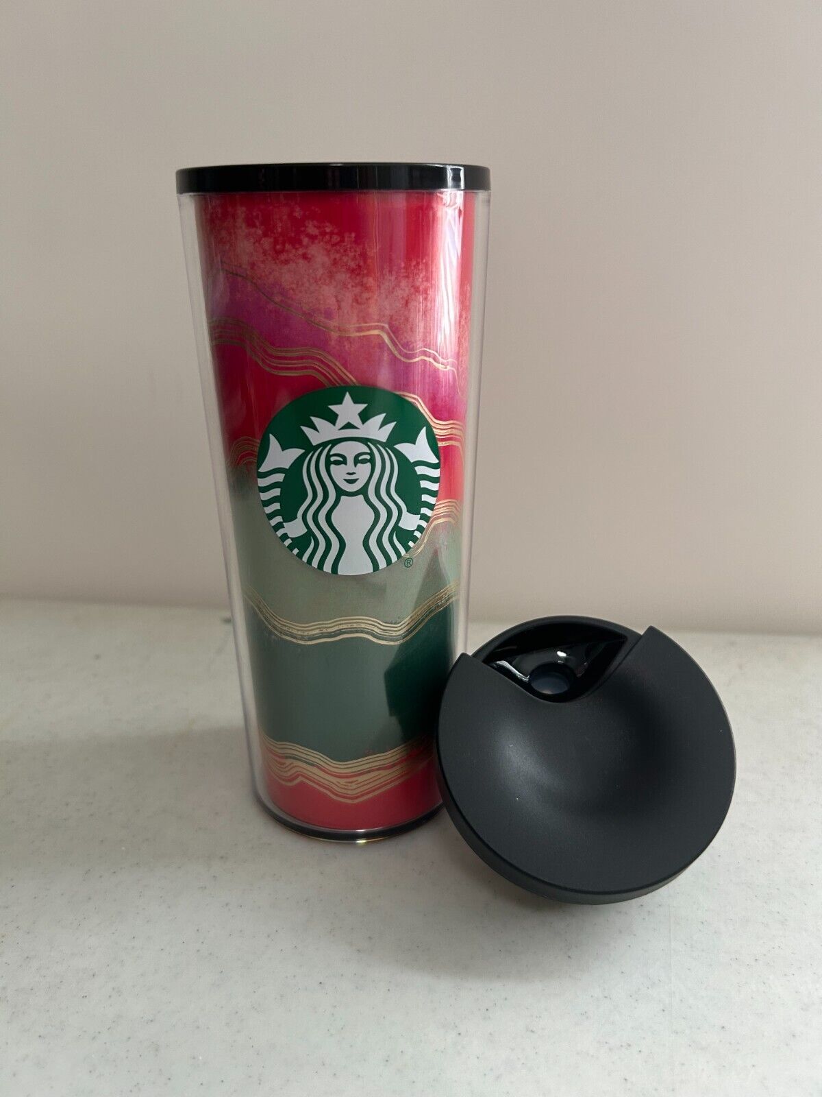 2021 Starbucks 16oz Travel Mug Tumbler Color Wave Siren Logo