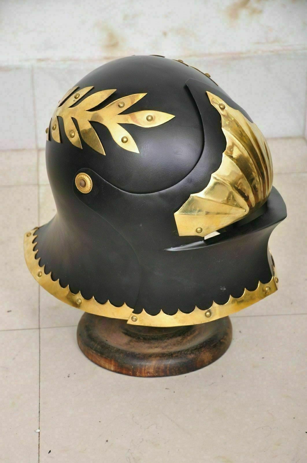 Medieval German Sallet Helmet European Close helmet Collectible SCA Armour