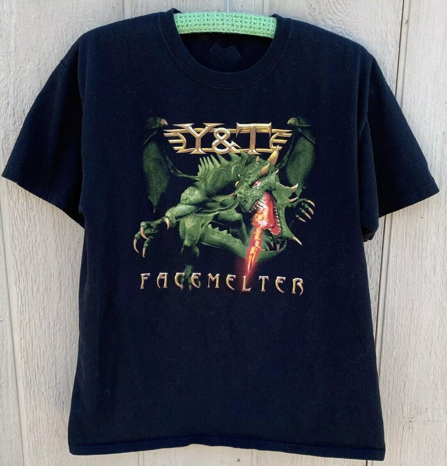 Y&T Facemelter 2010 World Tour  Retro Vintage T-shirt S-5XL