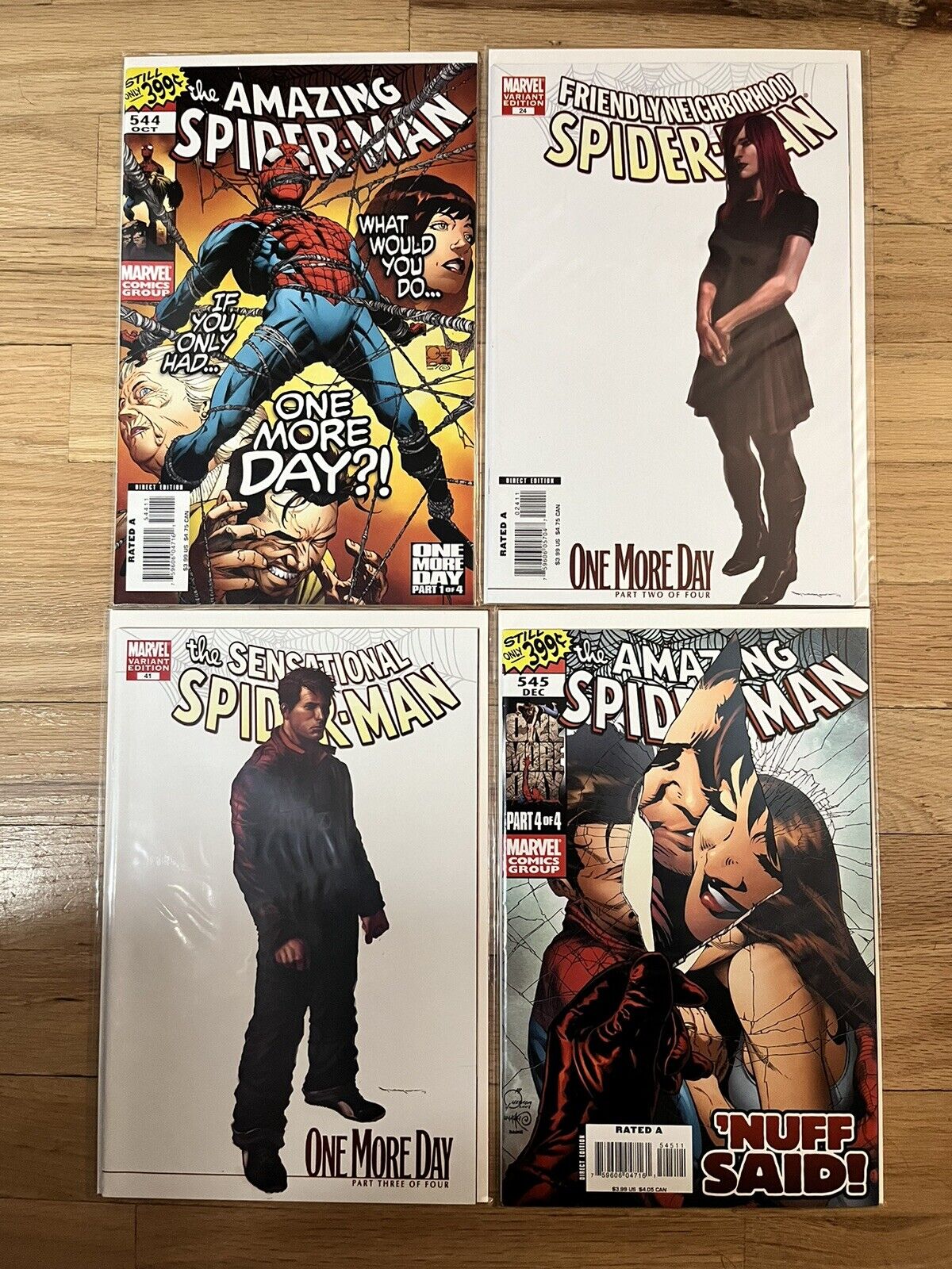 The Amazing Spiderman One More Day Full Run 1-4 VG (2007 Marvel Comics)