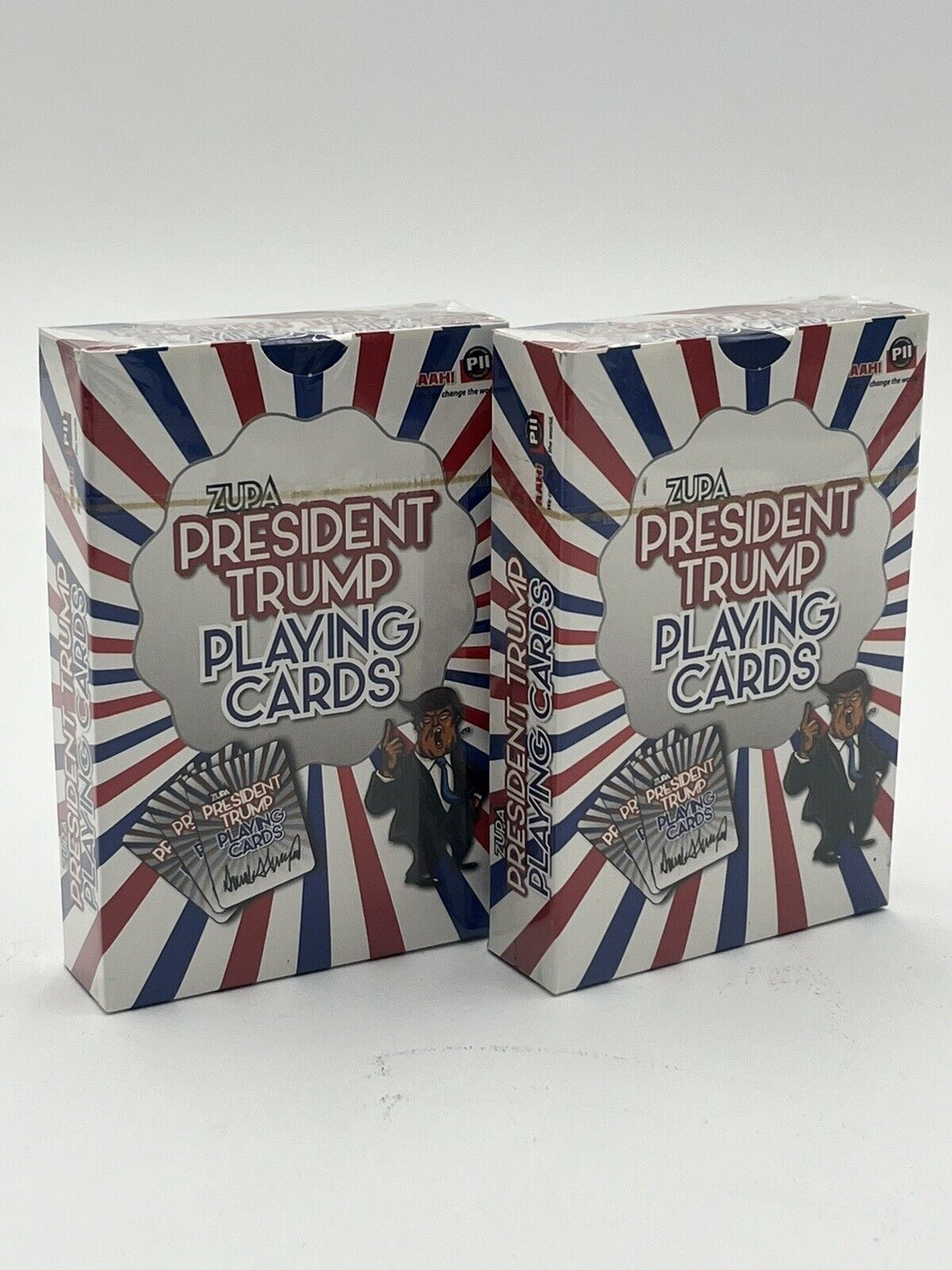 2 Decks - President Donald Trump Red White and Blue Playing Cards 2 Decks