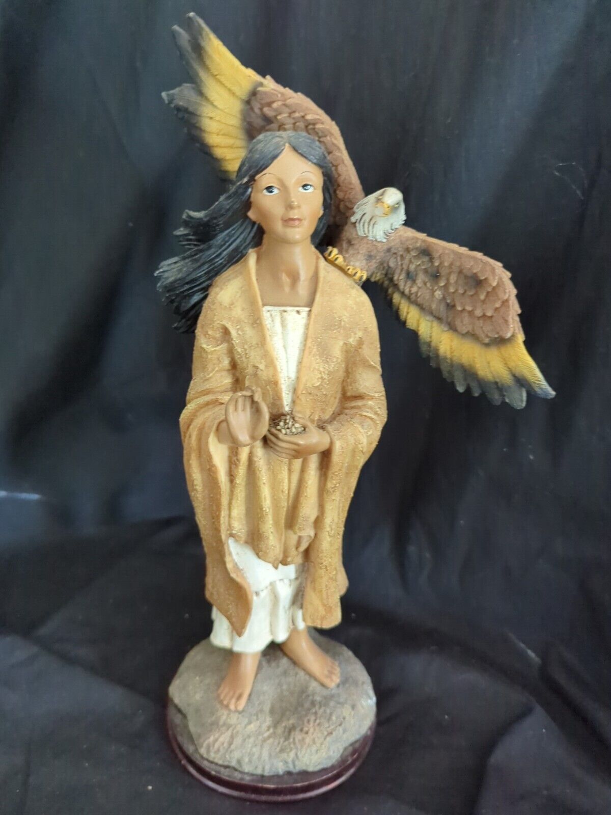 Native American Woman And Eagle