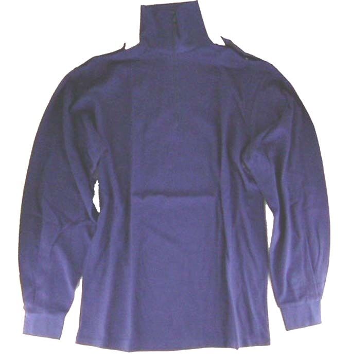 Norgie Shirts x 2 British NEW Naval Issue Blue Light Weight Zip Neck New 40-42\