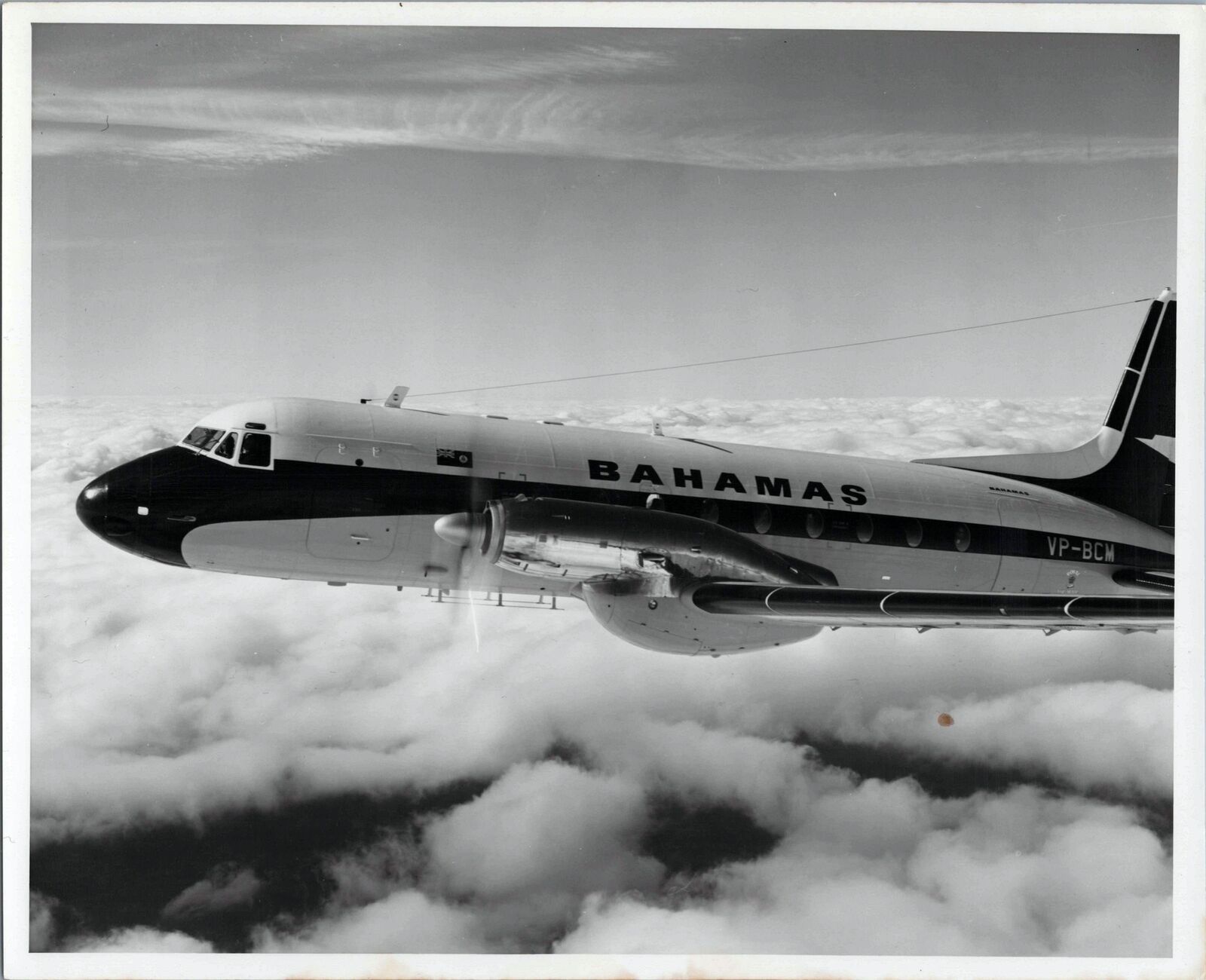 BAHAMAS AIRWAYS AVRO 748 VP-BCM VINTAGE ORIGINAL MANUFACTURERS PHOTO HS748