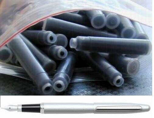 100  Fountain Pen Ink Cartridges, Refills for SHEAFFER VFM pen in BLACK (new)