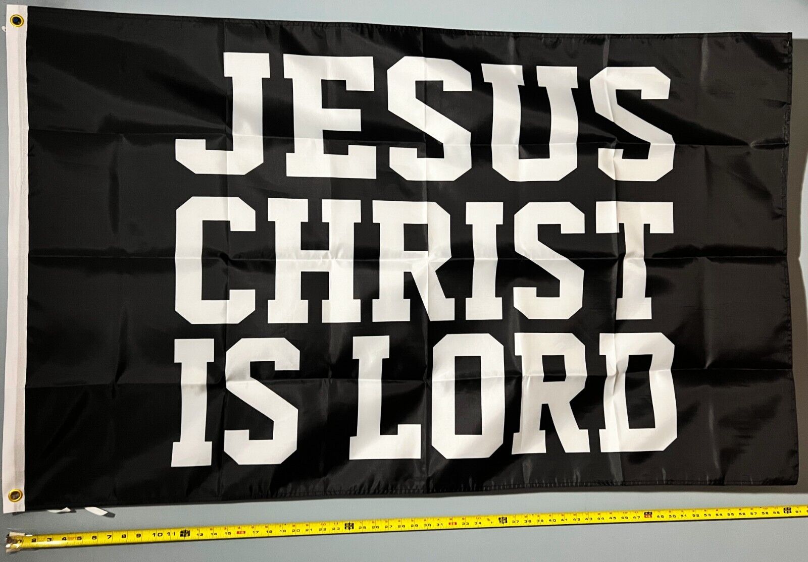 JESUS FLAG FREE USA SHIP Lord Religion Christian In God We Trust Jesus Sign 3x5\'