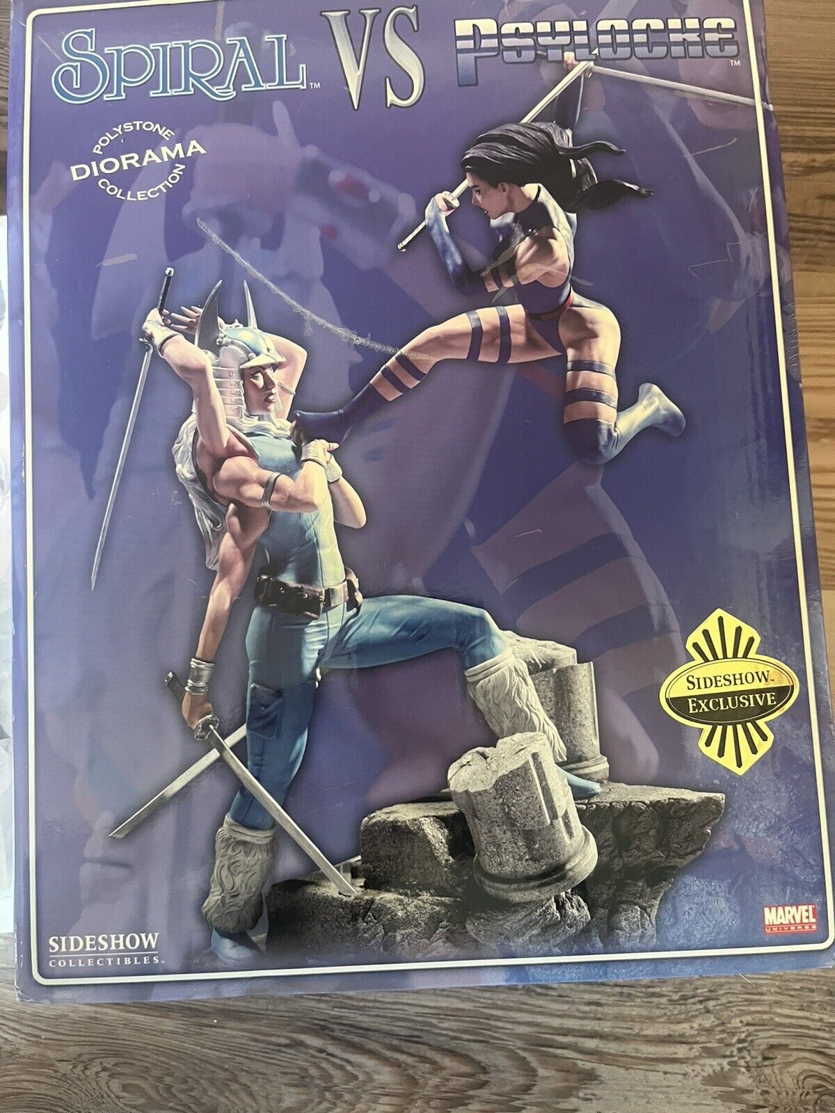 Sideshow Collectibles Spiral Vs Psylocke Exclusive Diorama Statue Marvel NEW
