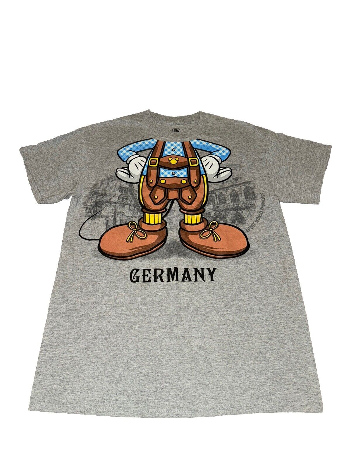 Disney World Epcot Germany Mickey Mouse Lederhosen T-Shirt Adult Medium