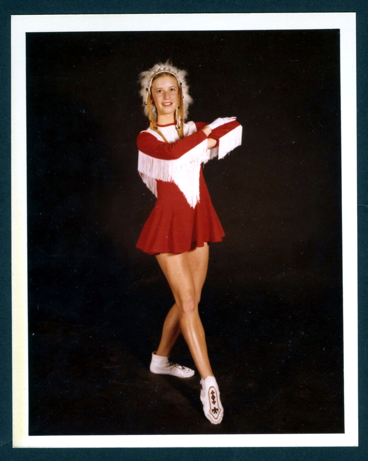 Vintage Teen Girl High School Spirit Cheerleader 1970\'s - Original