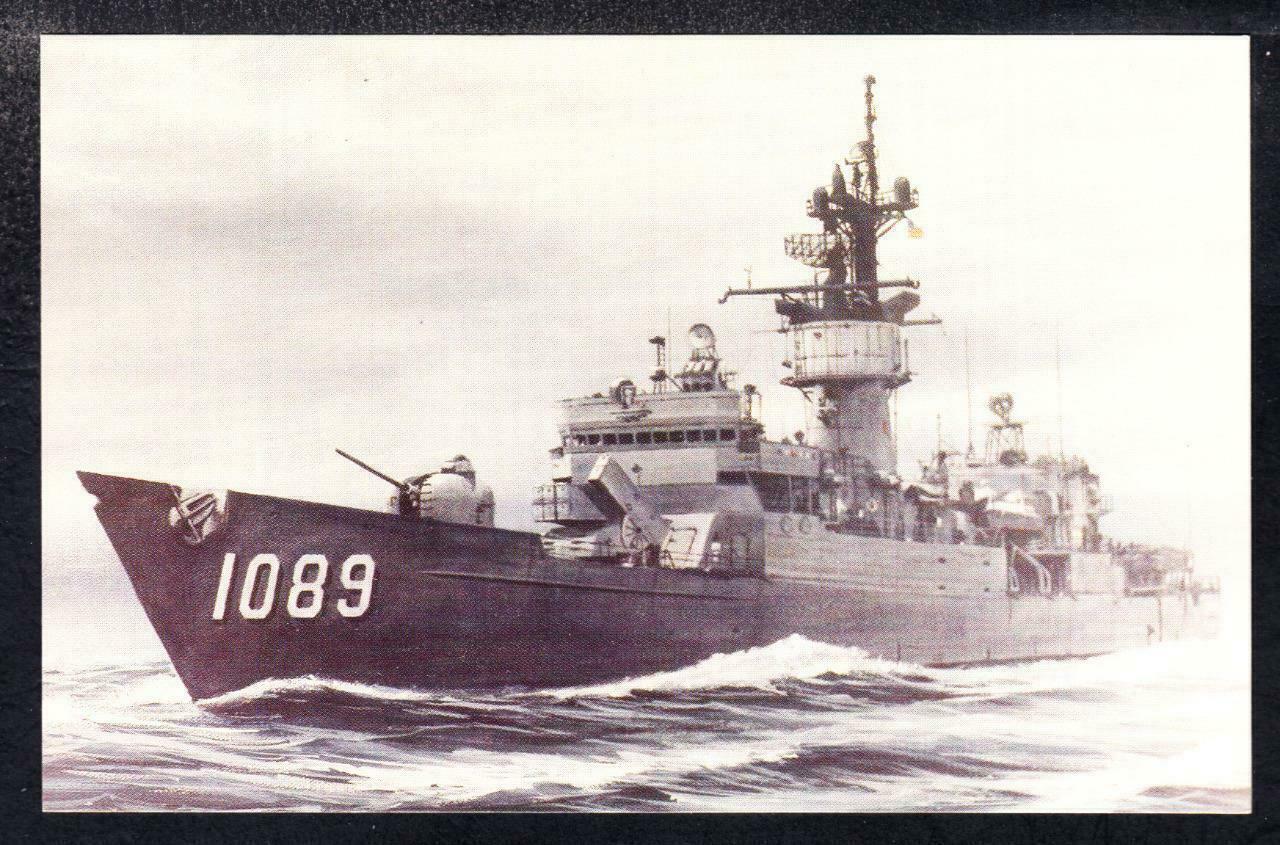 Frigate USS JESSE L. BROWN FF-1089 Port View Navy Ship Postcard