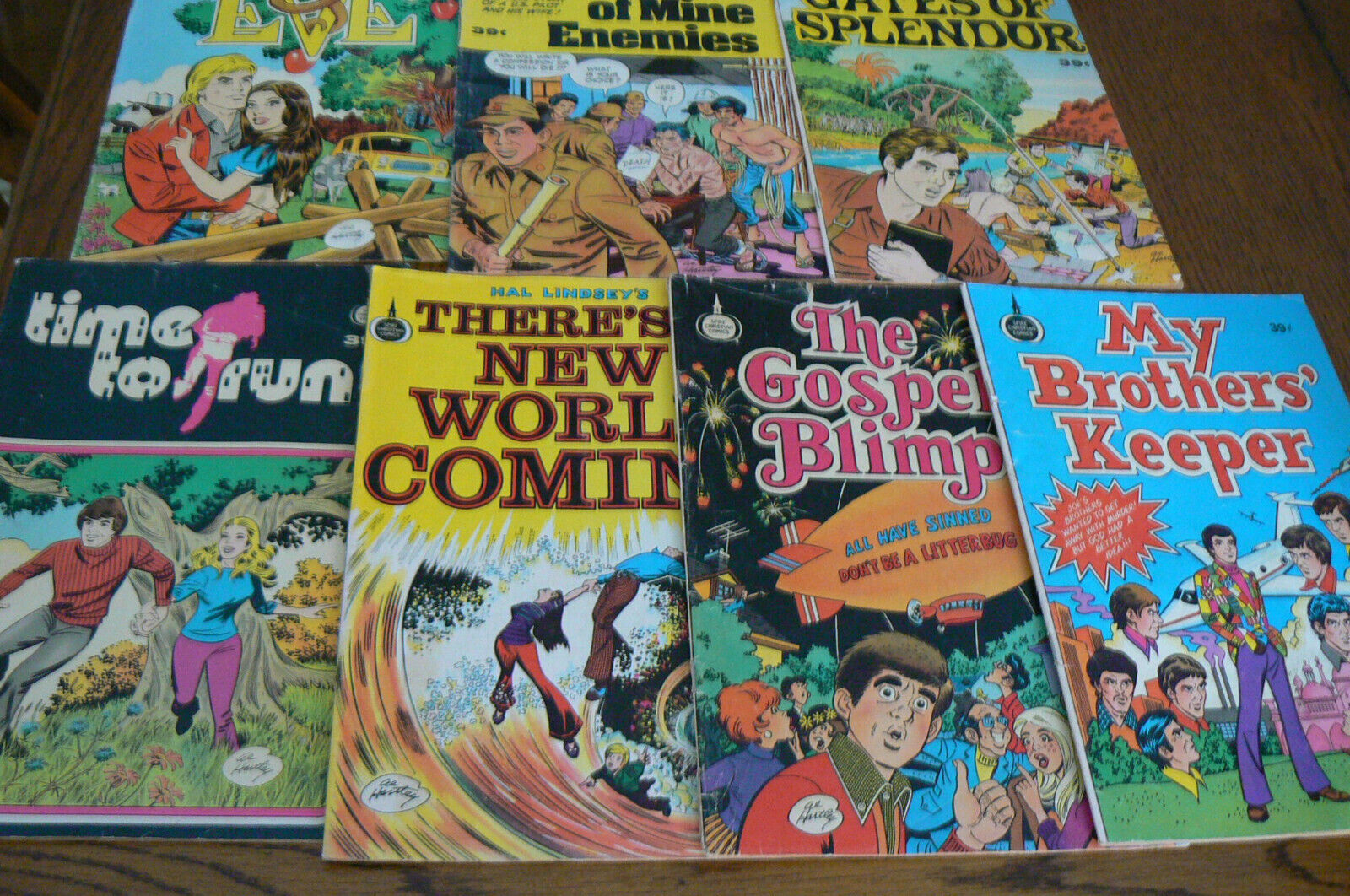 Lot of 7 Spires Christian Comic Books Adam Eve New World Brothers Keeper Enemies
