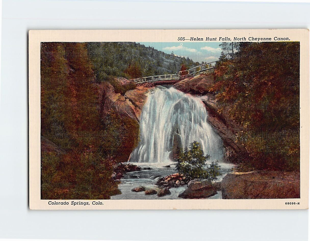 Postcard Helen Hunt Falls Colorado Springs Colorado USA