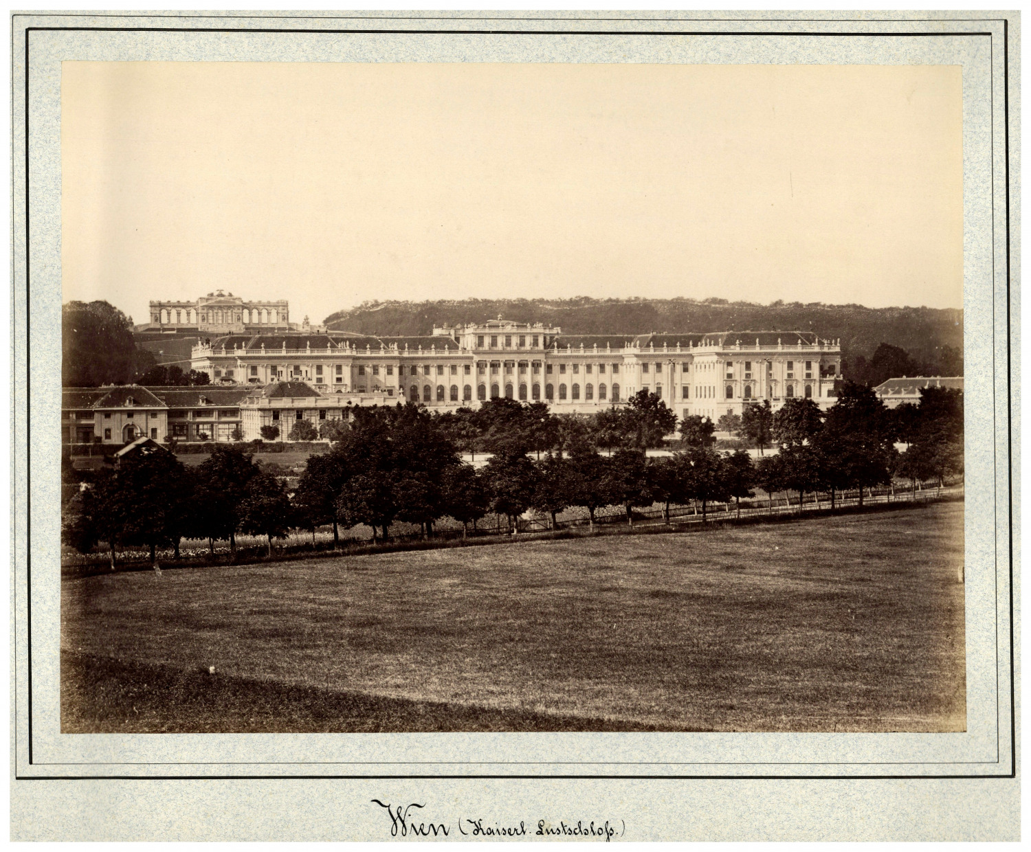 Austria, Vienna, Kaiserliches Lust Schloss Vintage print, albumin print 