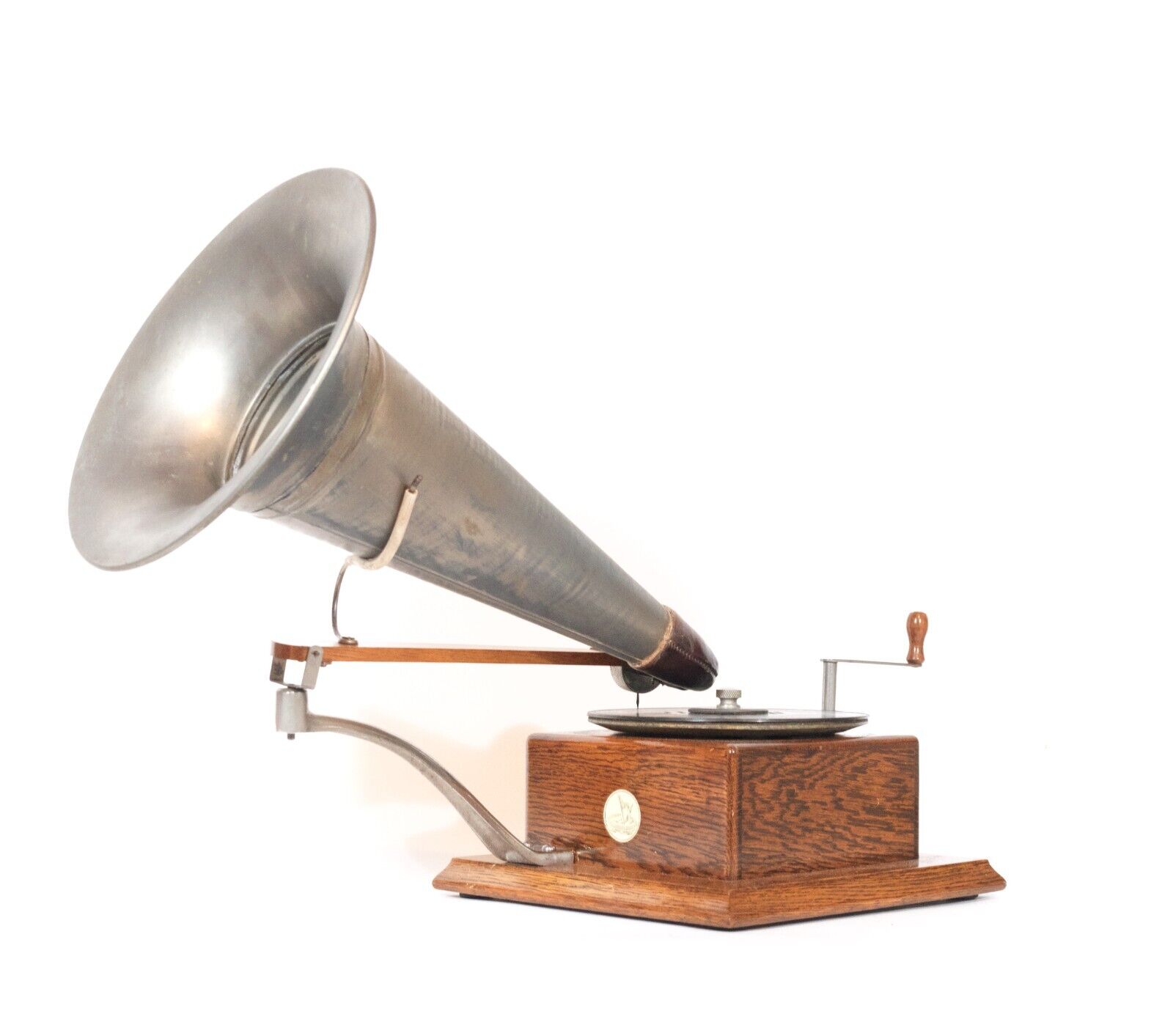 1901 Berliner / G&T Gramophone w/Zinc Horn * Excellent, All-Original Phonograph