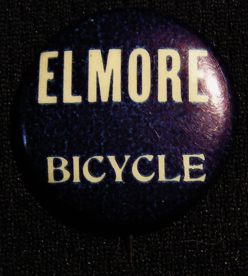 SCARCE STYLE 1896-97 ELMORE BICYCLE CYCLING ADVERTISING PIN - WHITEHEAD & HOAG