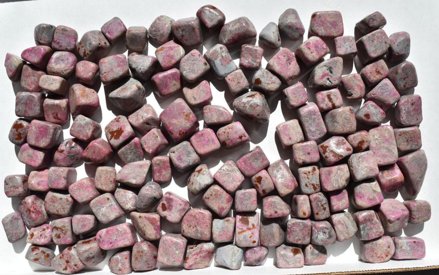 WHOLESALE Cobaltoan Calcite Tumbled Stones from Congo  2 kg   # 5343