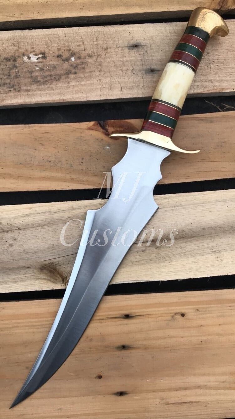 MJ CUSTOM HANDMADE D2 STEEL HUNTING BOWIE KNIFE SPECIAL GIFT,Premium Expensive
