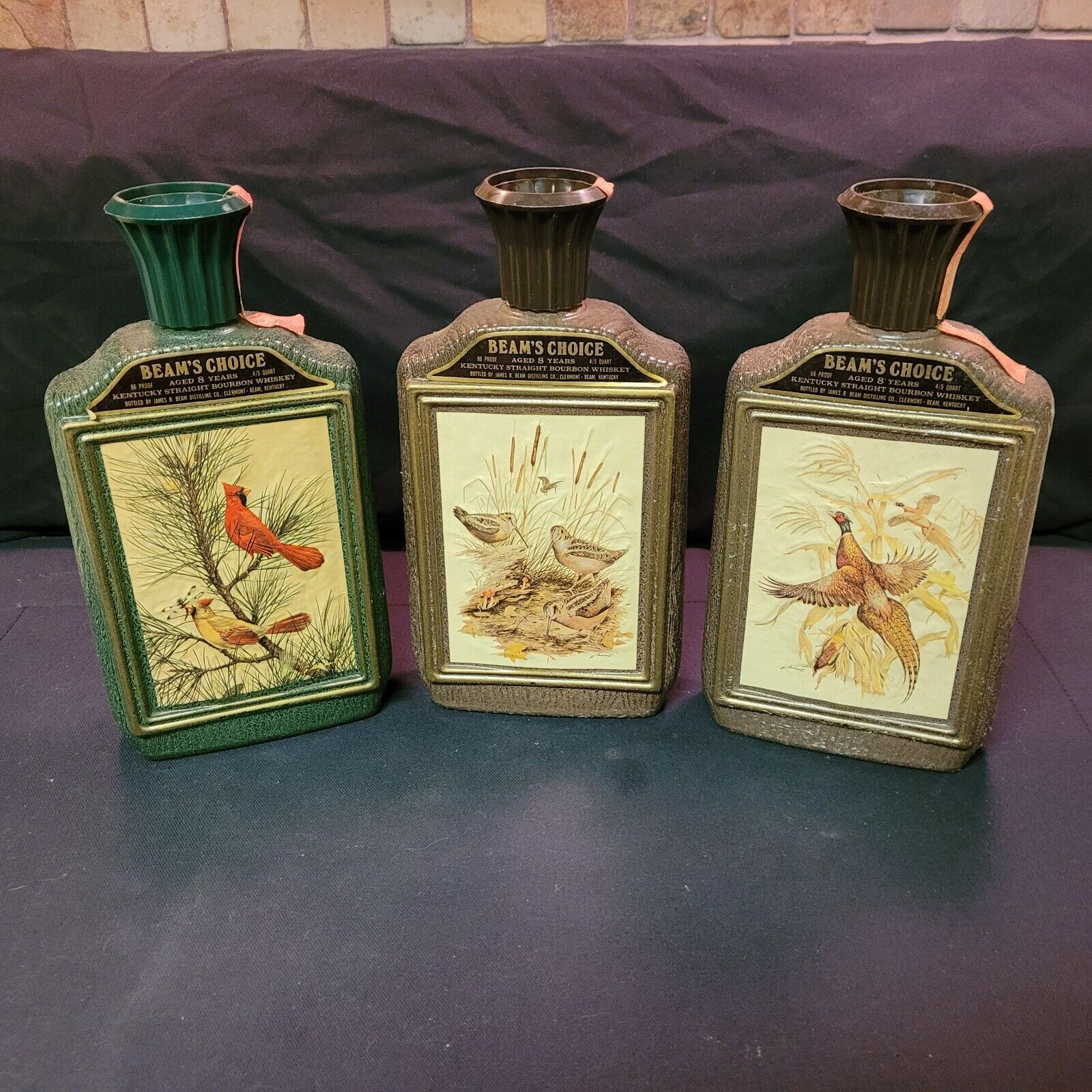 Vintage Jim Beam Whiskey Decanter Bottles - Select from 5 Different Sets