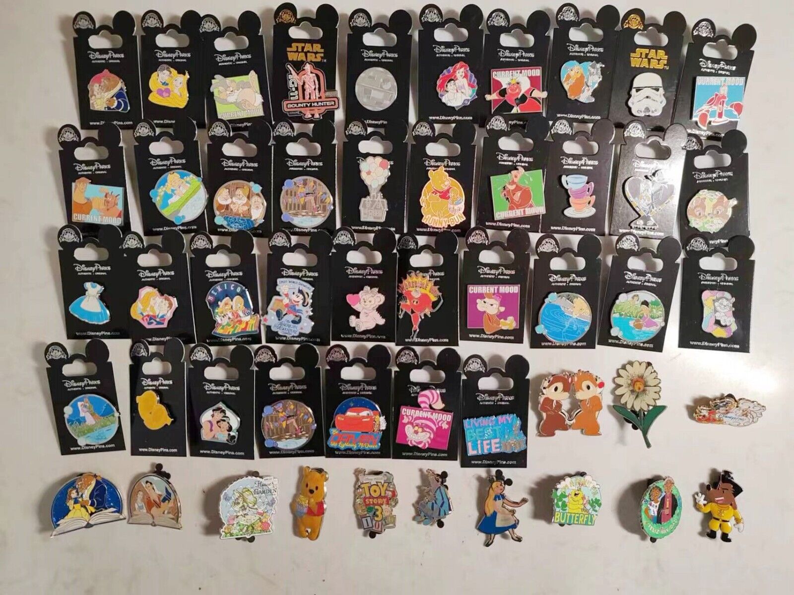 Disney exchange badges come in groups of 50  pins