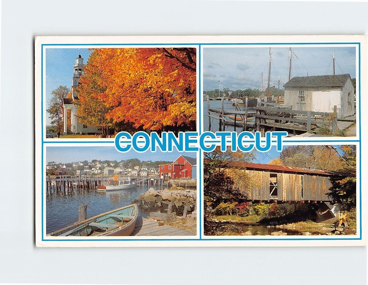 Postcard Scenes of the Rustic Countryside of Connecticut USA