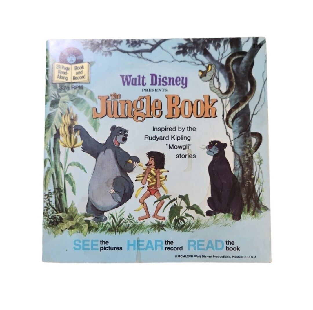 Copyright 1968 Walt Disney Presents The Jungle Book Read Along Only No Tape