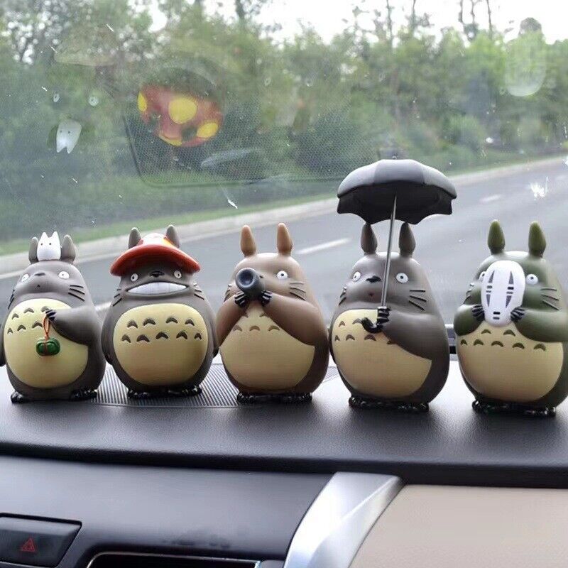 Miyazaki Hayao Totoro Handmade Dolphin figurines, featuring 5PC Totoro next door