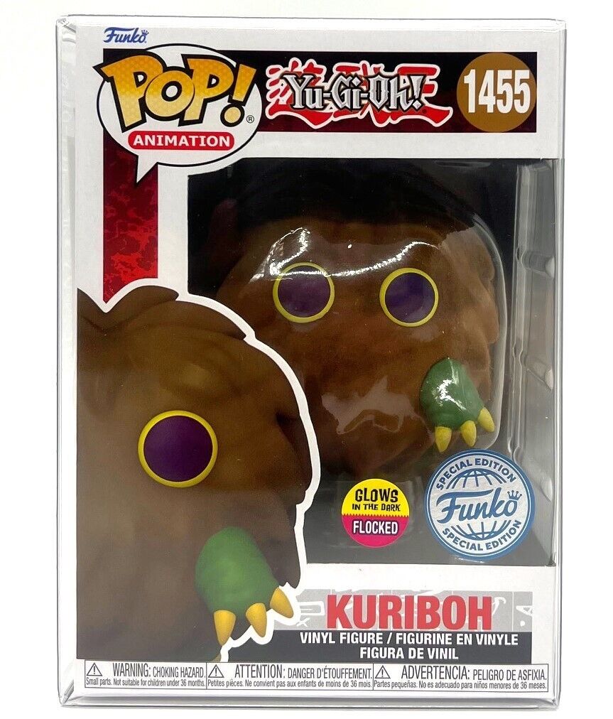 Funko Pop Yu-Gi-Oh Kuriboh Flocked Glow #1455 Special Edition with Protector