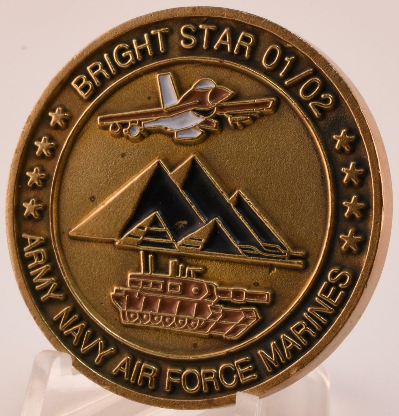 Operation Bright Star Challenge Coin Cairo Egypt 01/02 US CENTCOM