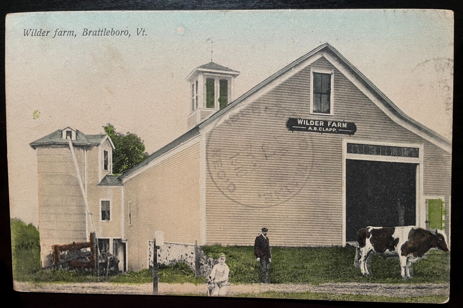 Vintage Postcard 1907-1915 Wilder (Dairy) Farm, Brattleboro, Vermont (VT)