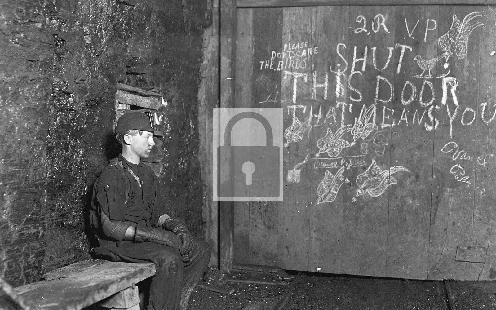 Coal Mine Trapper Boy West Virginia WV Reprint Postcard