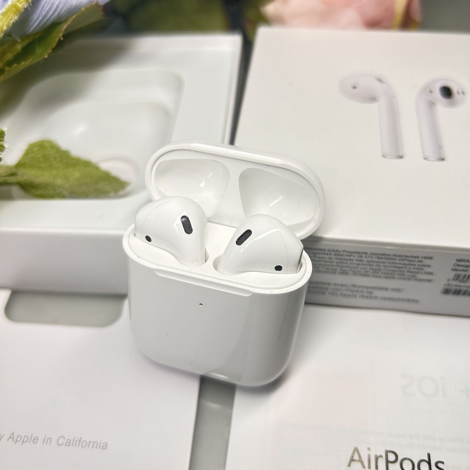 Apple AirPods 2nd Generation with Charging Case, White [MV7N2AM/A]
