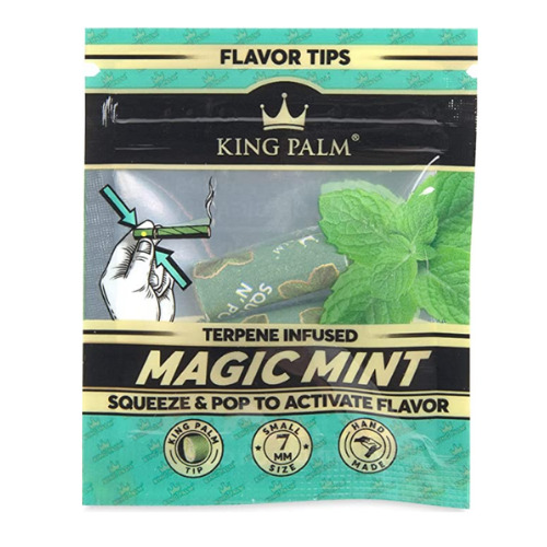 King Palm | Flavored Filter Tips | Magic Mint | 50 Pack X 2 = 100 Rolling Tips