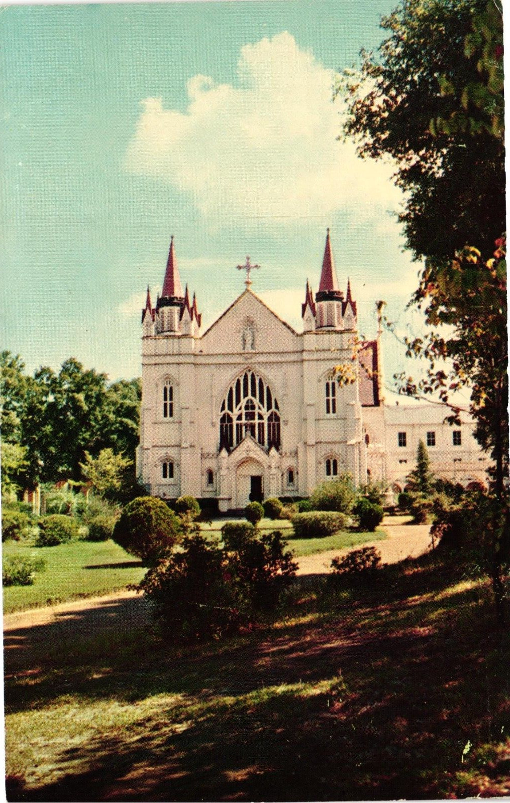 Spring Hill College Chapel Mobile Alabama AL Vintage Postcard Un-Posted c1950