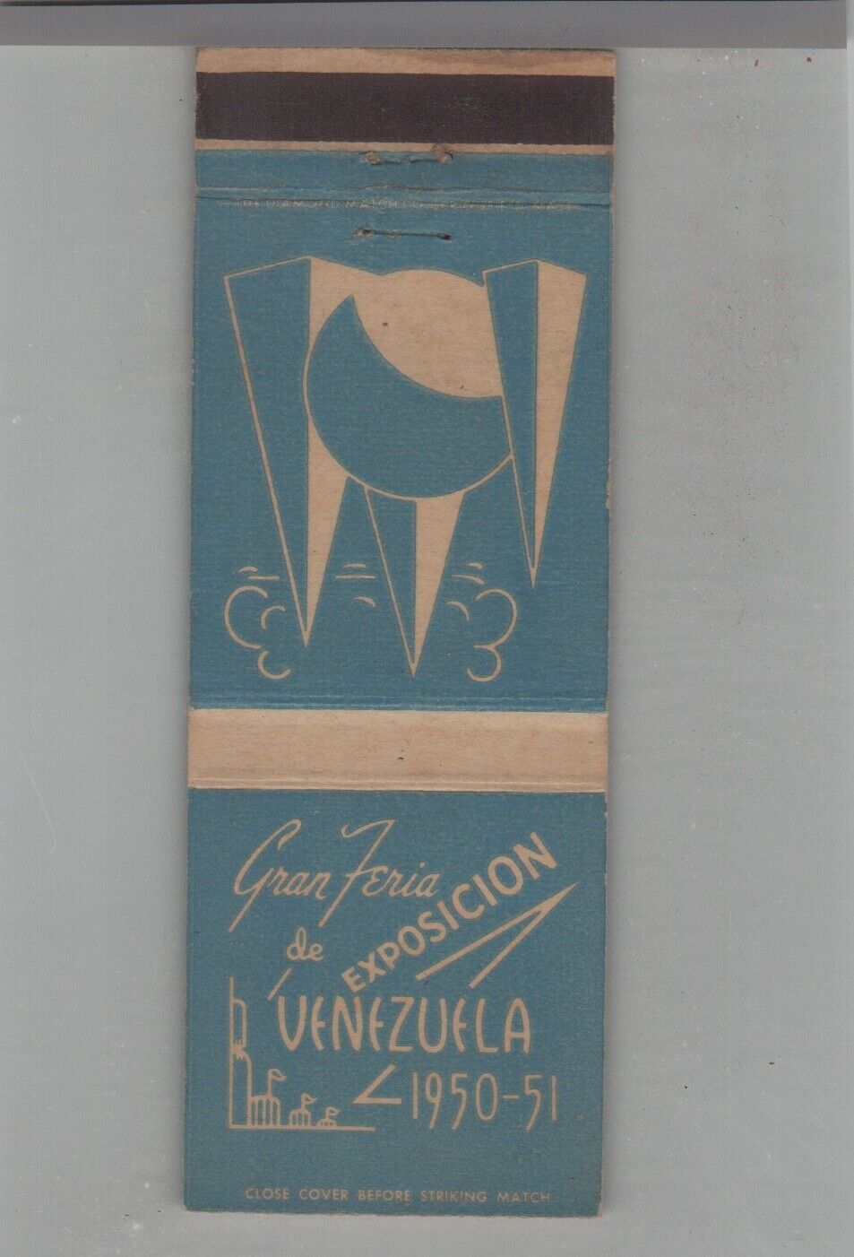 Matchbook Cover 1950-51 Venezuela Exposition