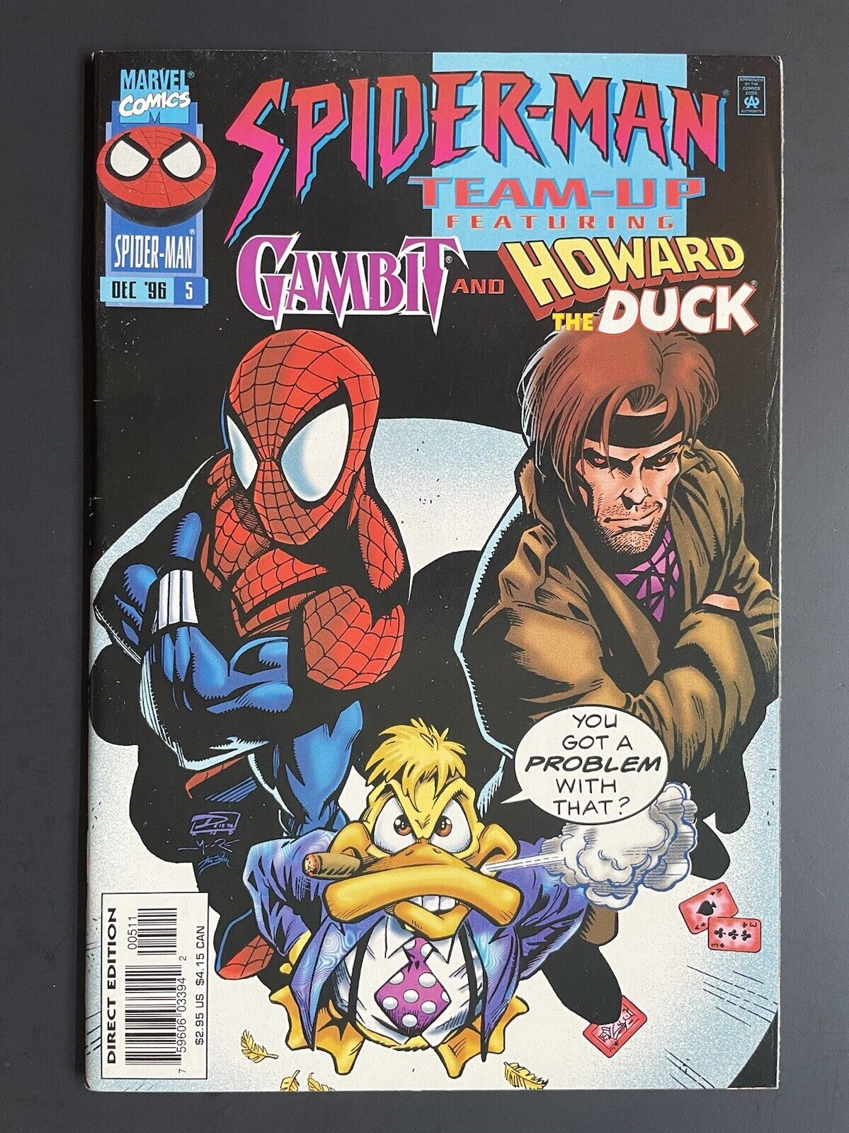 Spider-man Team-Up 5 Featuring Gambit & Howard the Duck Marvel Comics VF/NM