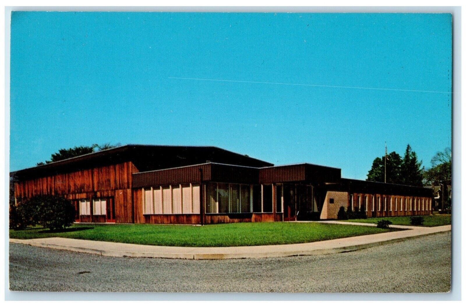 1960 Exterior View Holiday Hills YMCA Building Pawling New York Vintage Postcard