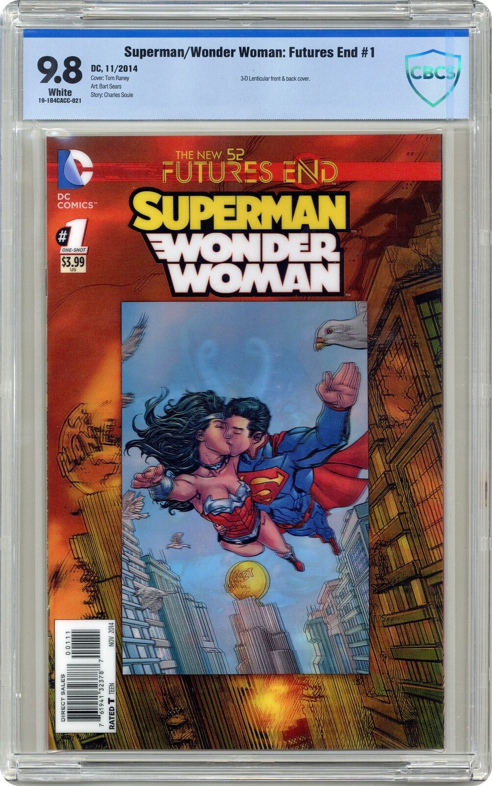 Superman Wonder Woman Futures End 1A 3D CBCS 9.8 2014 19-1B4CACC-021
