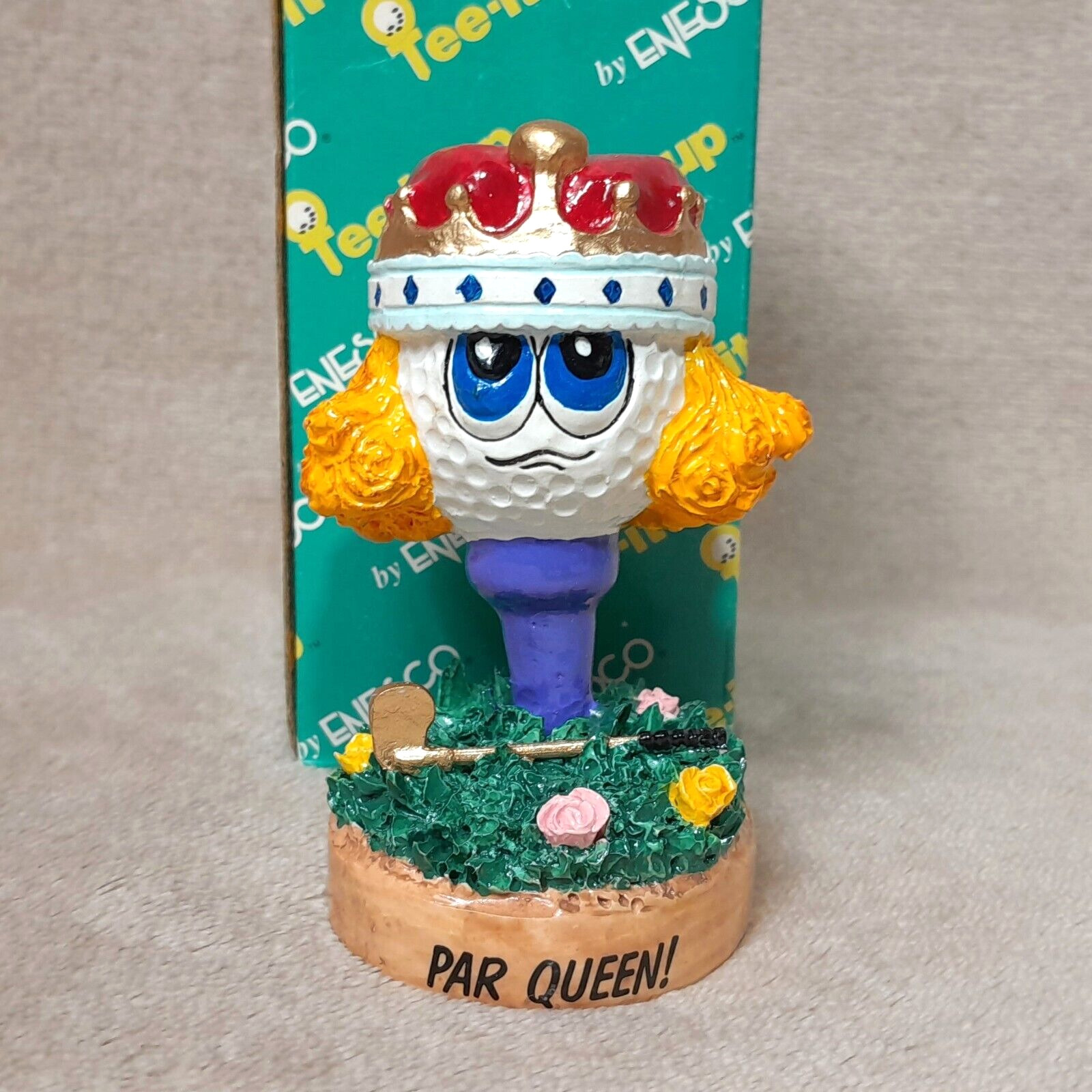 Enesco Golf Figurine Tee It Up Par Queen 1993 Golfing