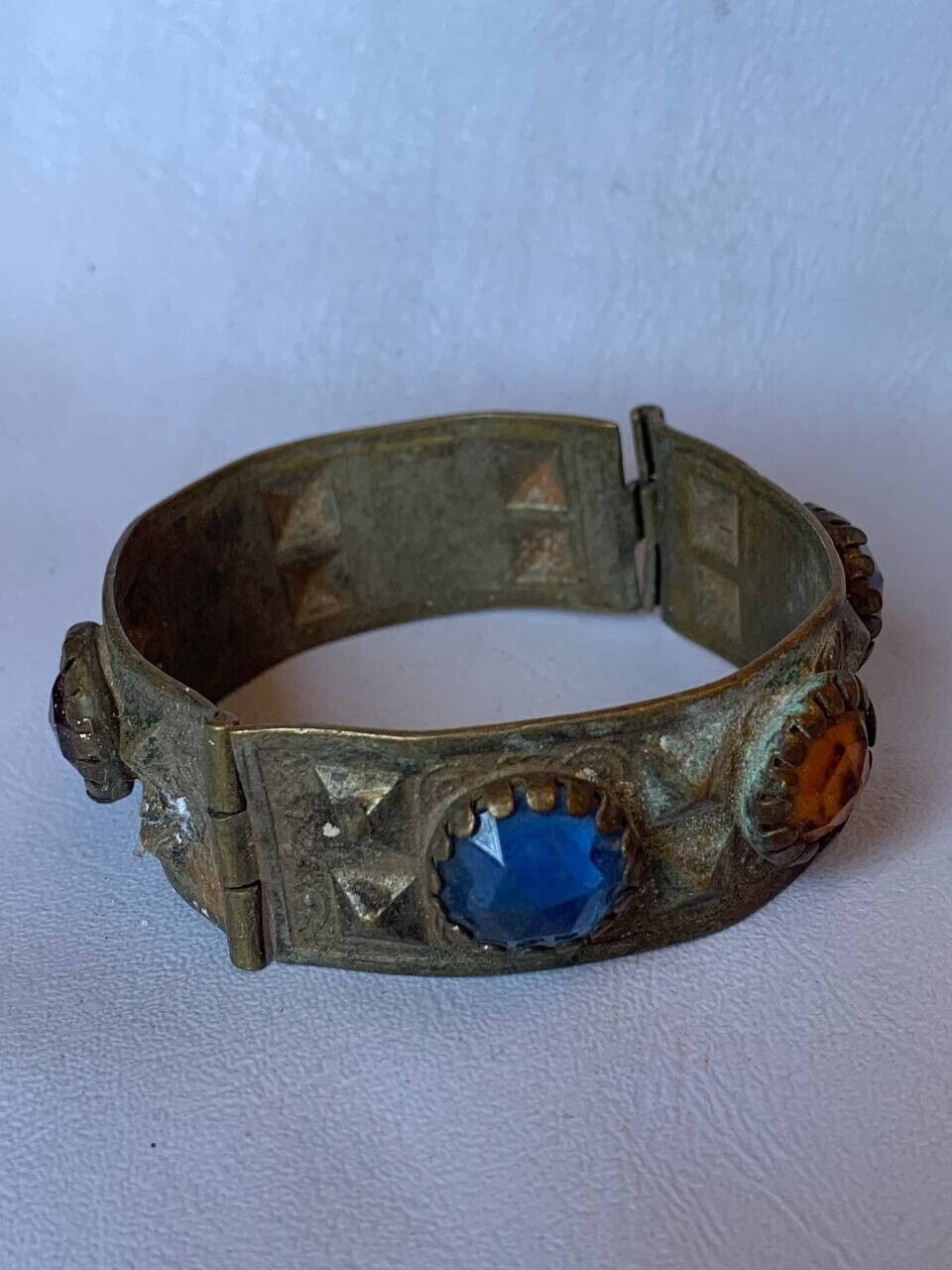 EXTREMELY VERY STUNNING RARE ANCIENT ROMAN BRACELET ENGRAVING BRONZE AUTHENTIC