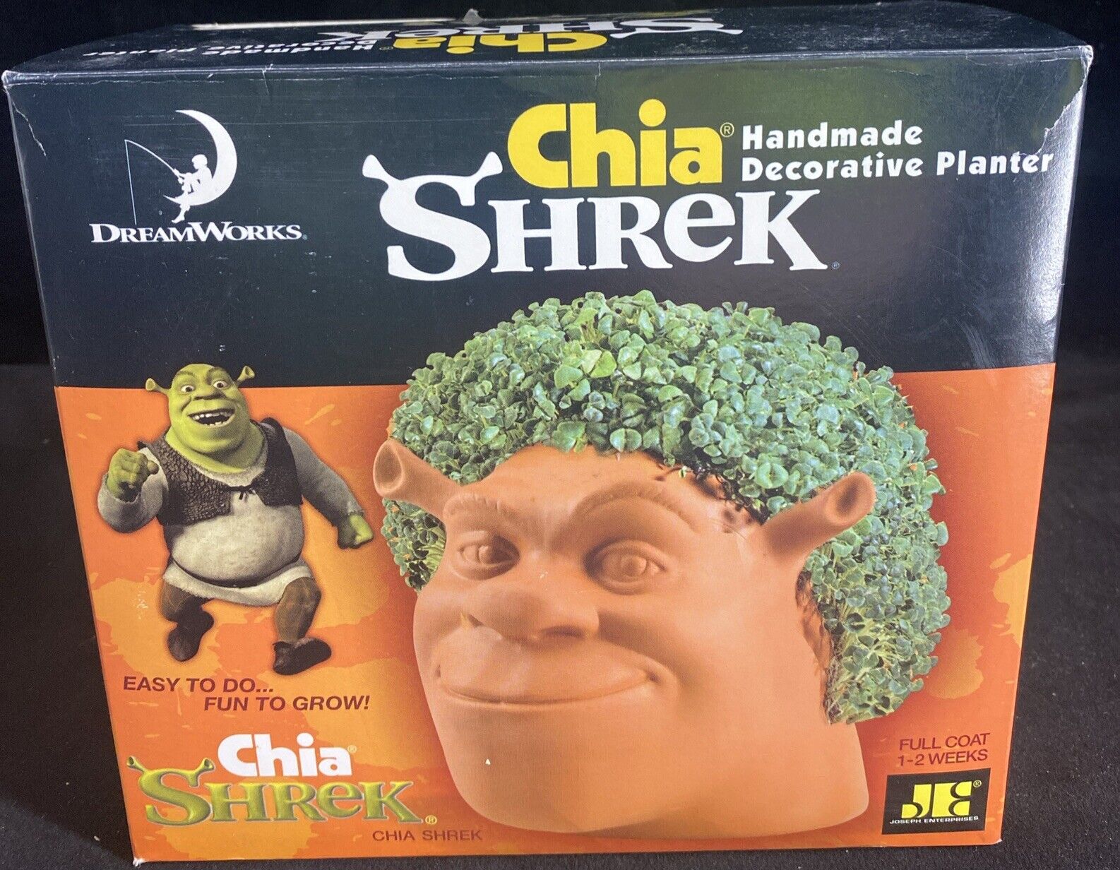 Shrek Chia Pet 2006 Decorative Ceramic Planter DreamWorks New Open Box