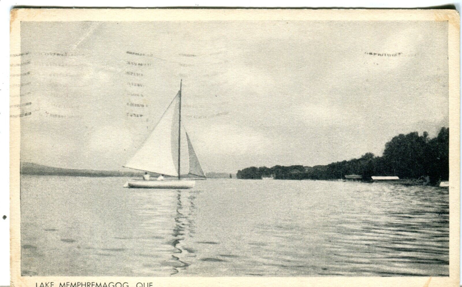 Canada Magog QC - Lake Lac Memphremagog QC 1970 cover on G. A. Abbot postcard