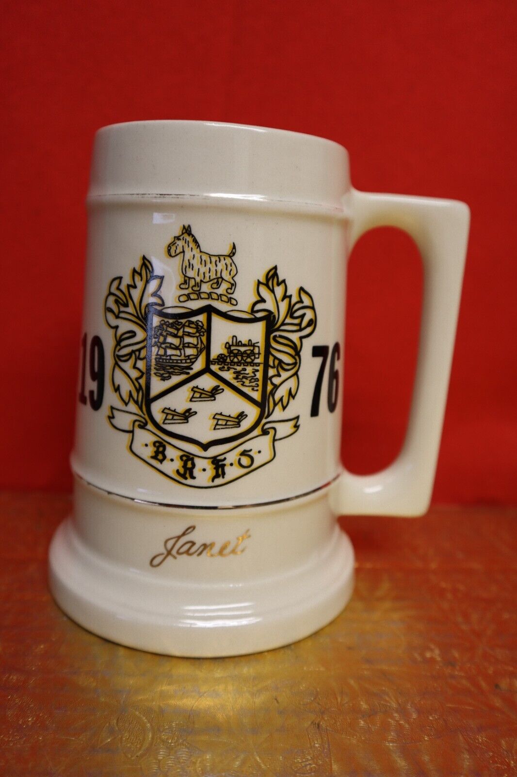 1976 Janet Air Force Beer Stein Mug The Spirit Of Seventy-Six Military. A129