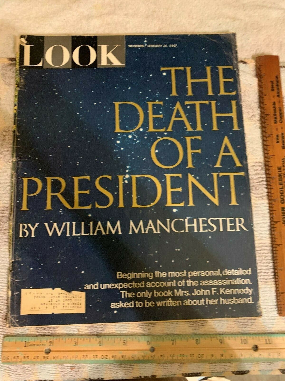 LOOK MAGAZINE THE DEATH OF A PRESIDENT JFK JANUARY 24, 1967 VINTAGE