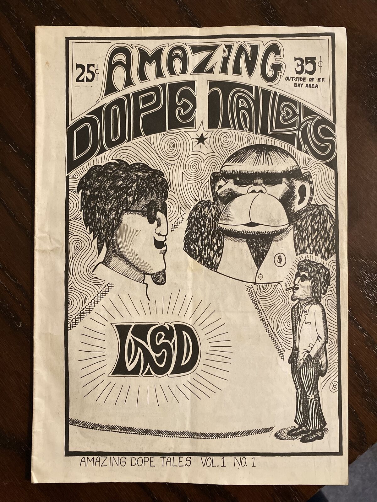 AMAZING DOPE TALES #1 San Francisco  1967  LSD Greg Shaw Underground Comix RARE