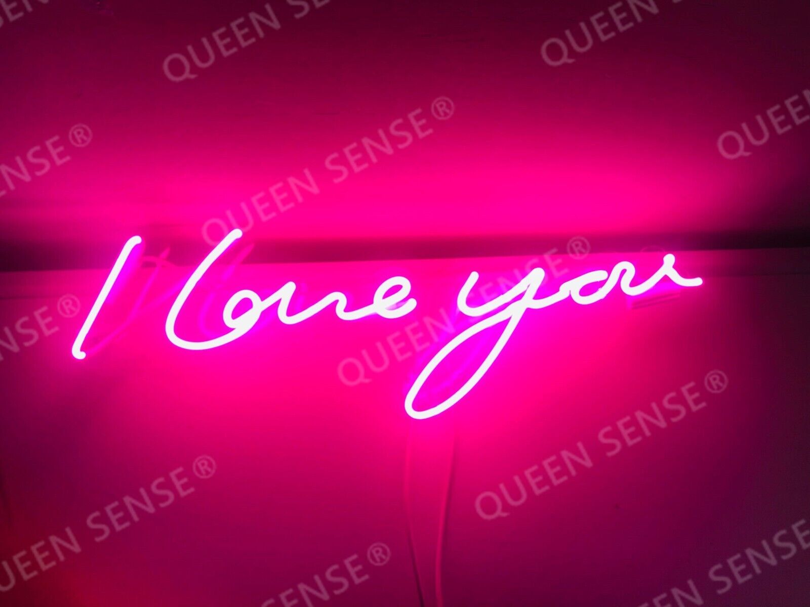 I Love You Pink Neon Sign Lamp Light 24